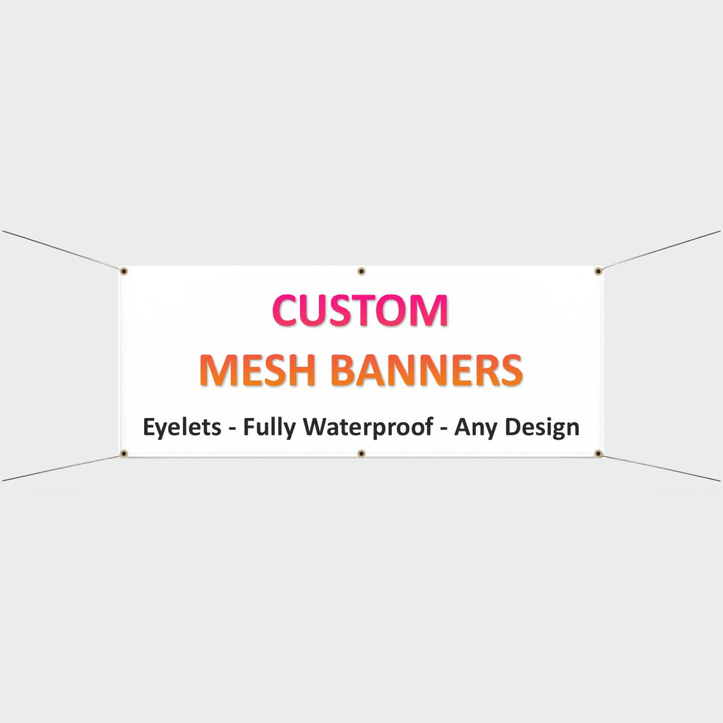 Personalised Mesh Banner
