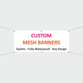 Personalised Mesh Banner
