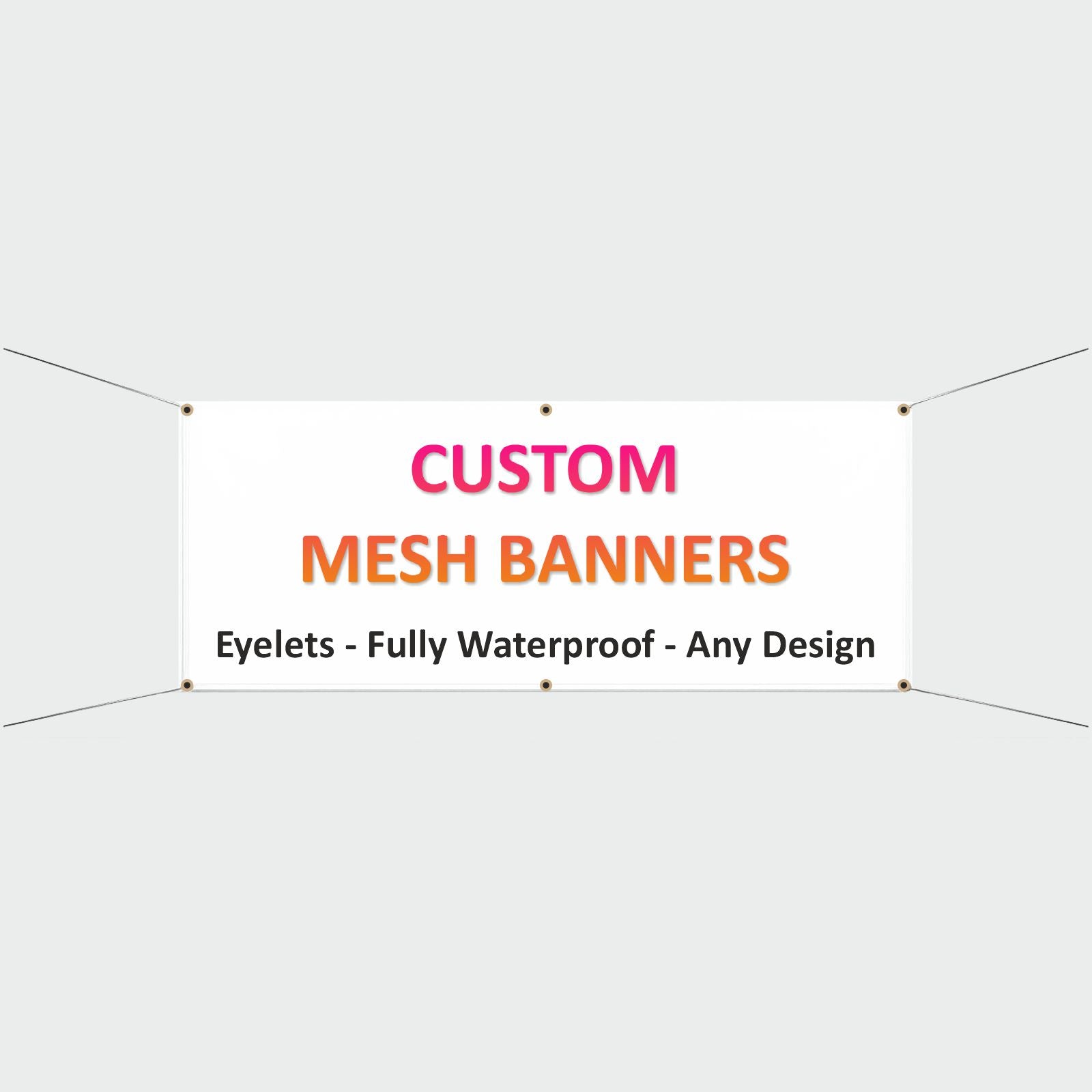 Personalised Mesh Banner