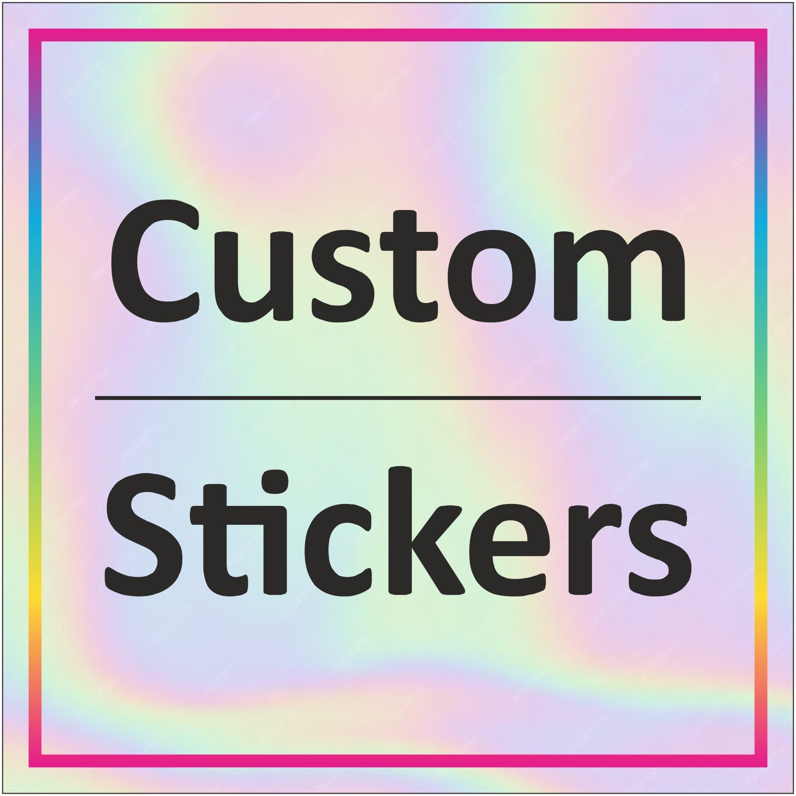 Custom Square Stickers