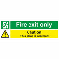 Fire Exit Only Caution This Door Is Alarmed