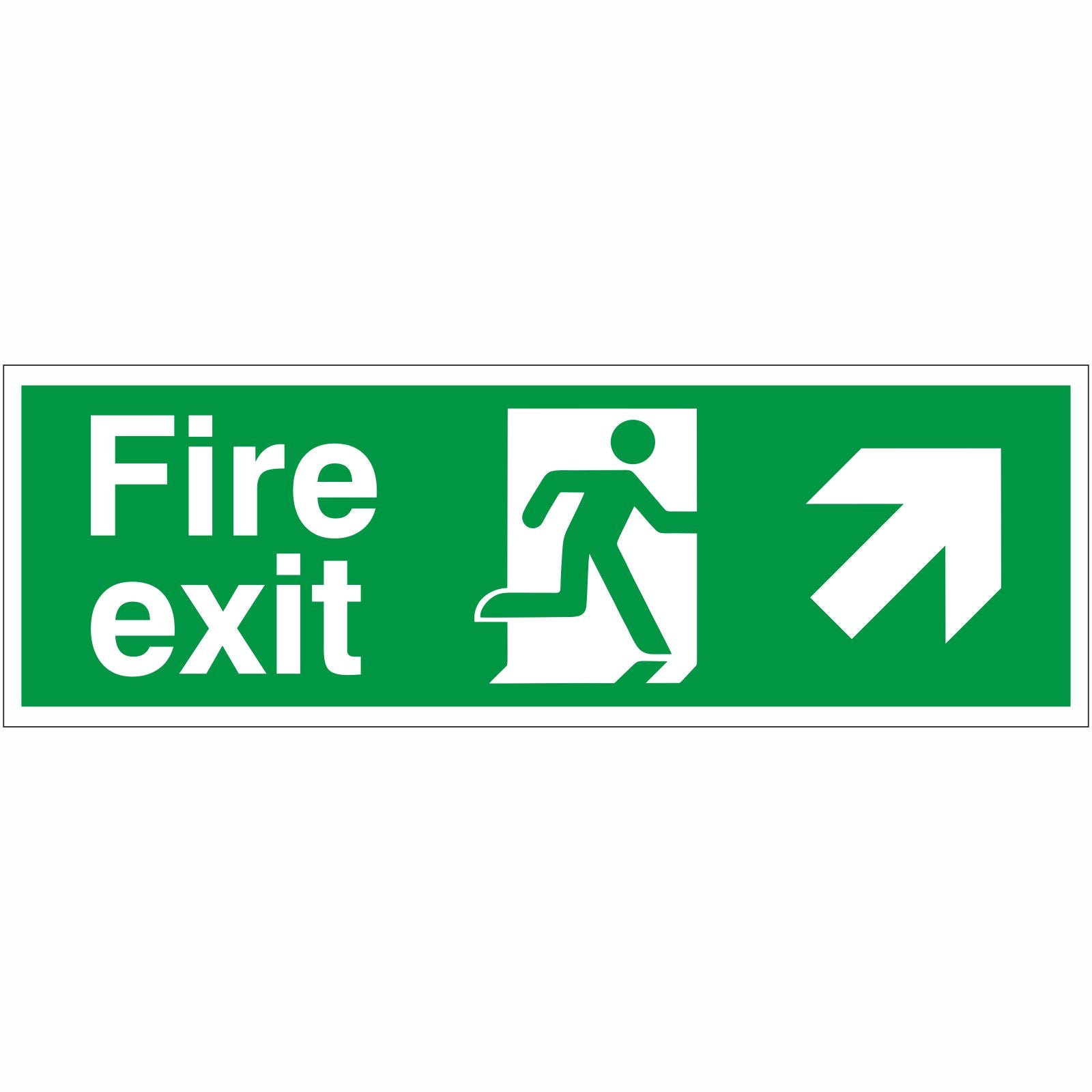 Fire Exit Up Right