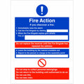 If You Discover A Fire - Fire Action Notice