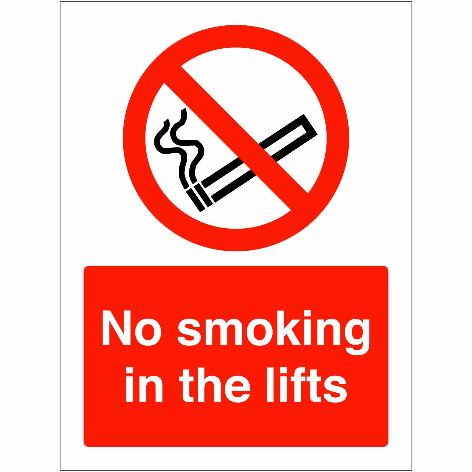 No Smoking in The Lifts