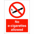No e-cigarettes allowed