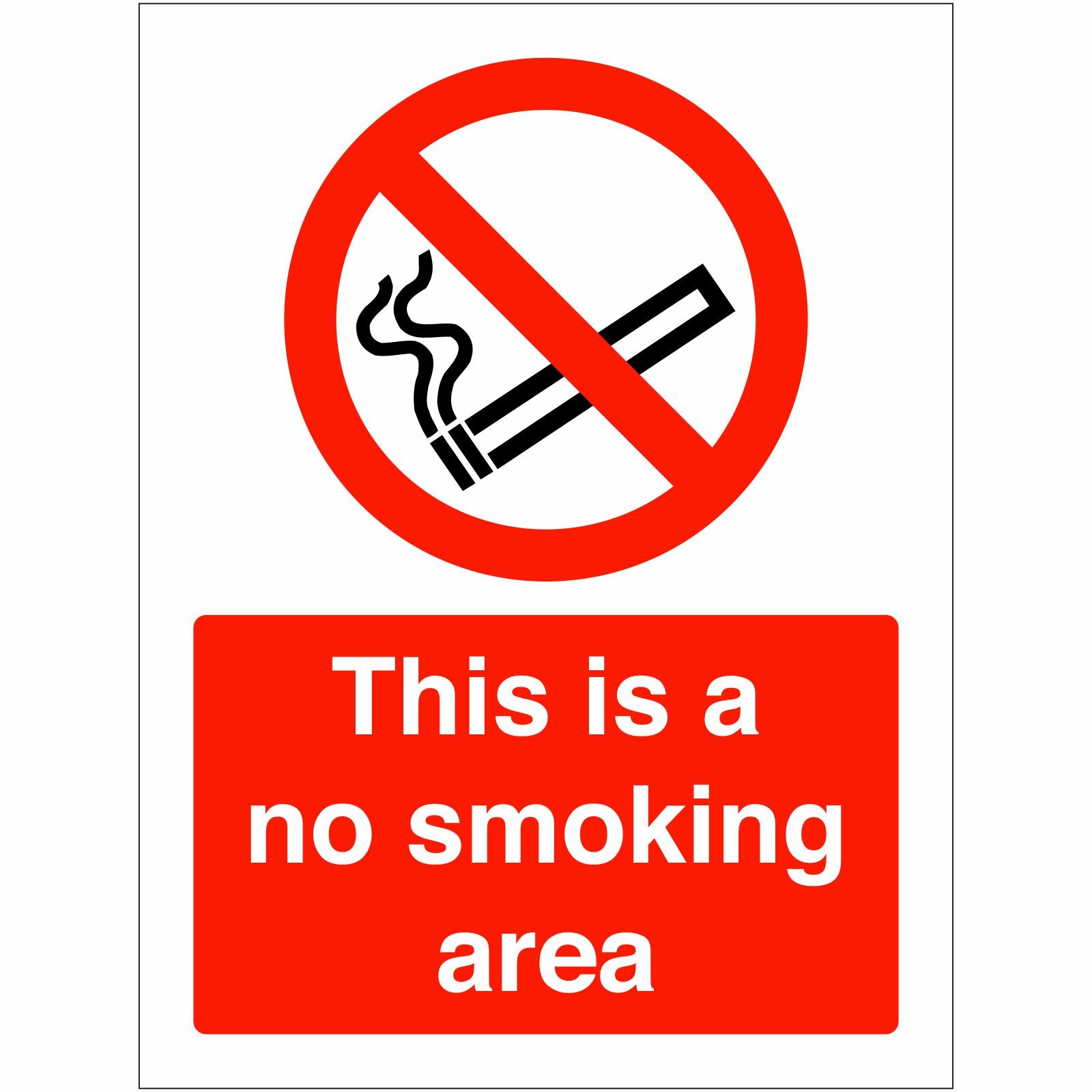 This Is A No Smoking Area